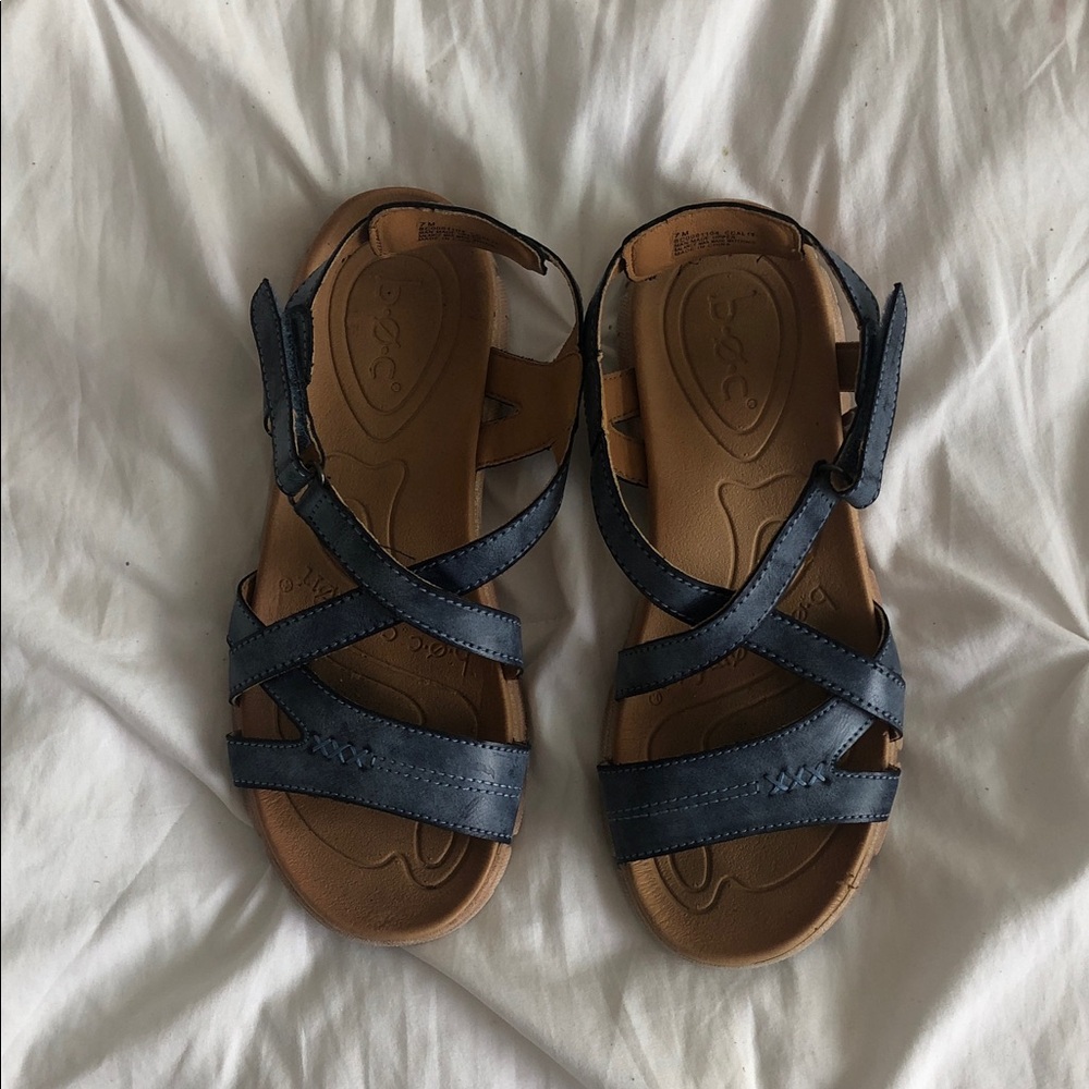 boc blue and Tan Strappy Kids Sandals